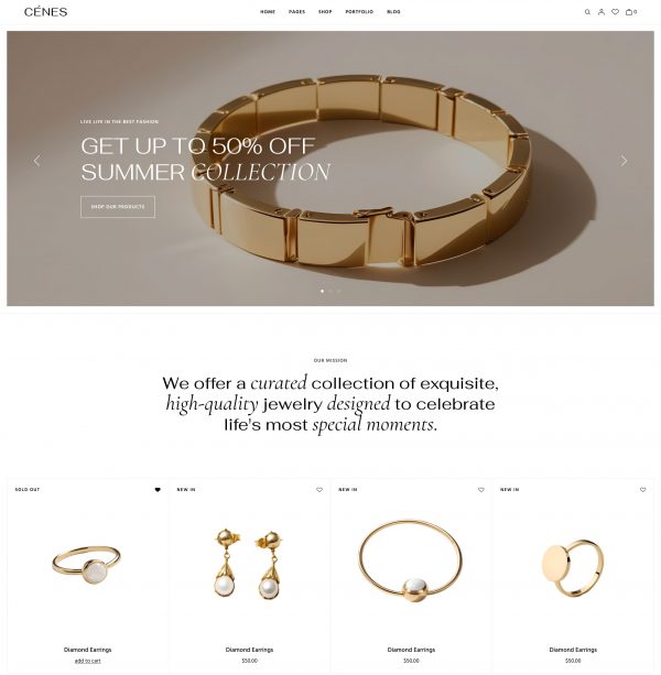 Jewelry WordPress Store Theme